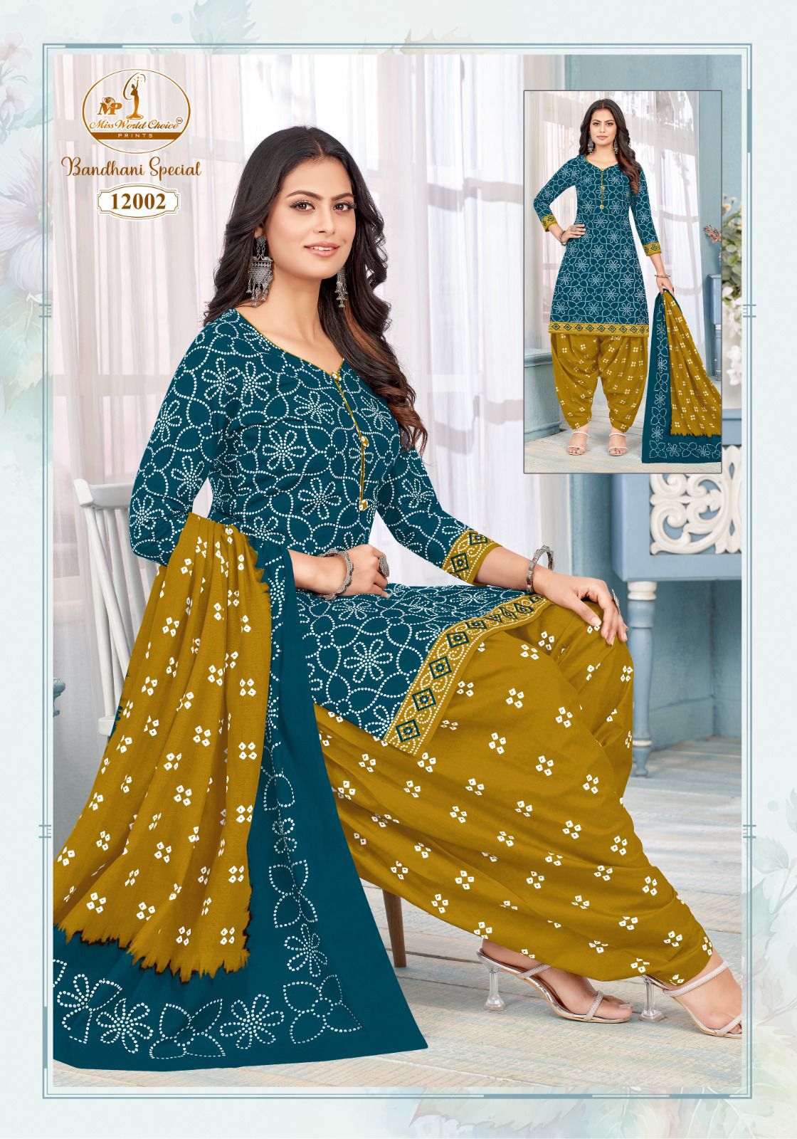 Miss World Bandhani Special Vol 12 Cotton Dress Material Wholesale Market In Surat With Price